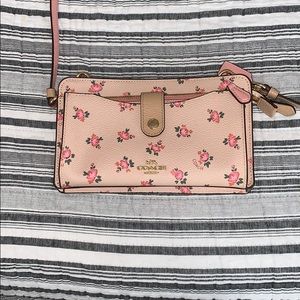 Blush/Floral Coach Crossbody